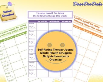 Therapy Journal for Mental Health Struggles: Depression
