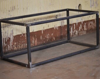 Modern industrial steel table base/coffee table- Free Shipping