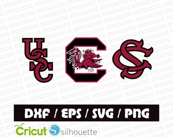 South Carolina Gamecocks Svg Dxf Eps Png Cut File Pack