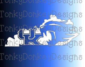 University of Kentucky Wildcats Digital Cut File (svg, eps, dxf, studio3, jpeg) for cutting machines (Silhouette, Cricut, Brother, etc.)
