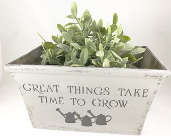 Rustic Planter - Planter - Planter Box - Outdoor Planter - Indoor Planter - Rustic - Distressed - Garden Decor