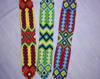 Colorful knotted bracelet, Friendship bracelet,Braided bracelet, Handwoven bracelet, Wrist band,Summer bracelet, Bracelet bresilien,Bohemian