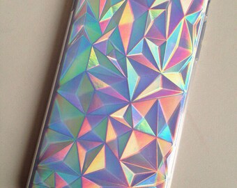 Rainbow Holographic Iridescent Triangle Geometric Tumblr Iphone 6 Case