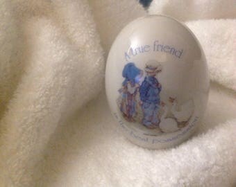 Vintage Holly Hobbie Egg-Holly Hobby, ceramic-1973