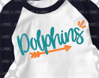 Dolphins svg, Arrow svg, Dolphins Cut File, iron on, football mom svg, Silhouette, Printable iron on, Digital Download, Cricut, dxf, Dolphin