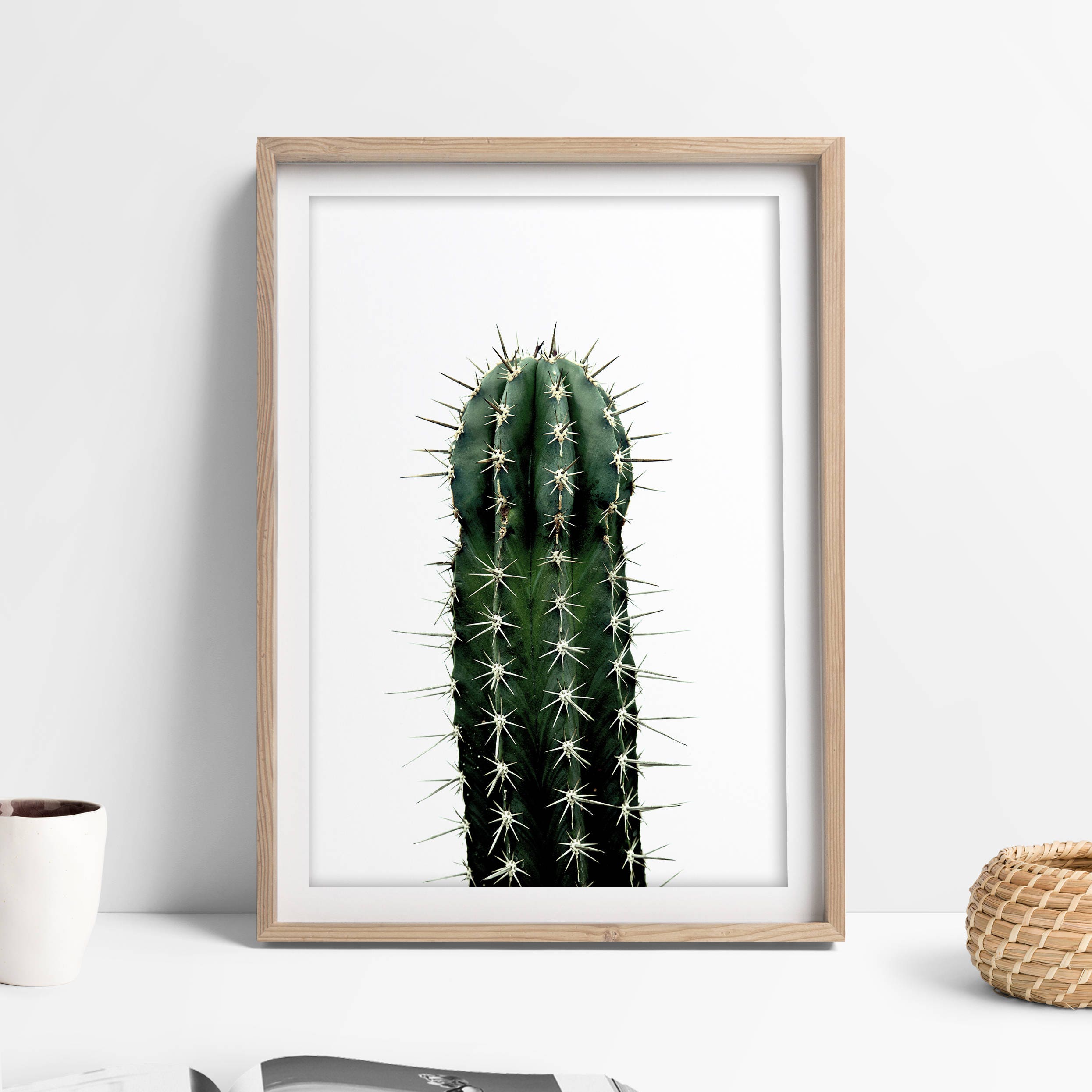 Minimalist Cactus Poster Cacti Printable Art Cacti