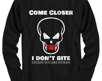 Vampire Skull Halloween tops - October 31st Halloween party - Long sleeve, Sweatshirt, Hoodie, Zip hoodie
