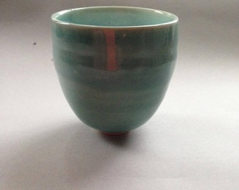 Thrown porcelain beaker