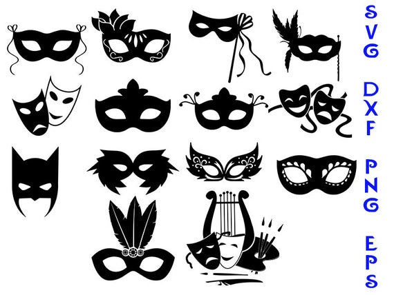Download mask svg clipart masks svg cliparts silhouette masks svg