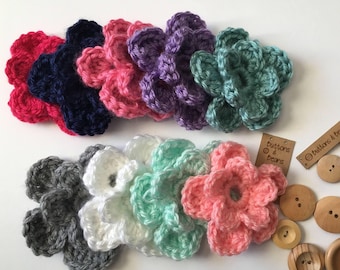 Newborn Hat Flower, Removable Flower, Crochet Hat Flower, Crochet Baby Hat, Crochet Girl Hat, Crochet Hat, Baby Shower Gift, Photo Prop