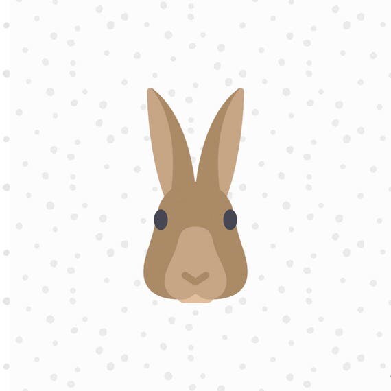 Download Sale Cute Bunny SVG Cut File Bunny Head svg Bunny Clipart