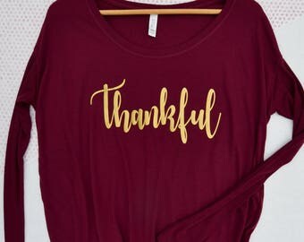 thankful shirt etsy