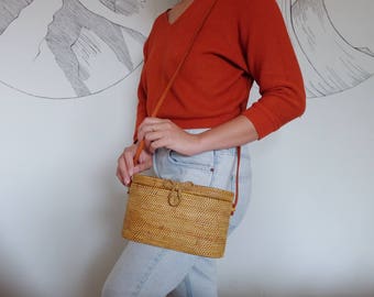 Oblong Medium - Rattan Bag | Ata Bag | Bohemian Bag | Bali Bag | Summer Bag