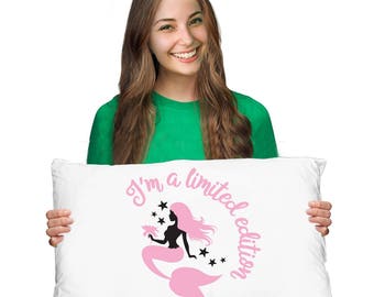 Mermaid Pillowcase - Mermaid Pillow Cover - Mermaid Bedding - Mermaid Gift - Mermaid Pillow Case - Girls Pillowcase - Mermaid Room Decor