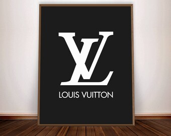Louis Vuitton Art * Fashion Printable Wall Art Printable Fashion Wall Art Vogue Print Vogue Book Black and White Printable Decor LV Inspired
