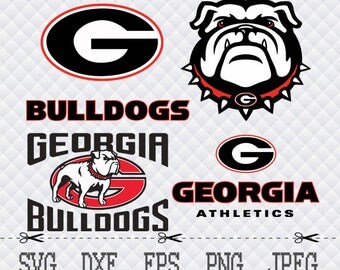 Georgia Bulldogs Logo SVG DXF EPS Png Cut Vector File Silhouette Cameo Cricut Design Vinyl Decal Template Stencill Heat Transfer Iron Tshirt