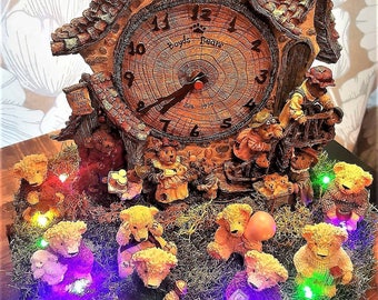Big Teddy Clock Lamp