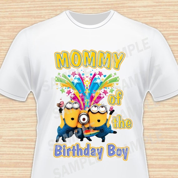 Mommy of the Birthday Boy. Minions Despicable Me Digital