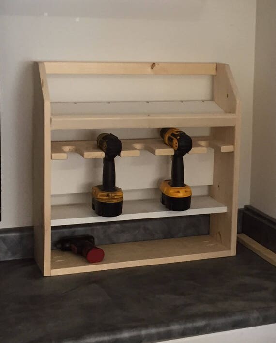 Cordless tool and charger organizer