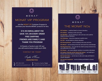 business card printable paper Monat vip Etsy