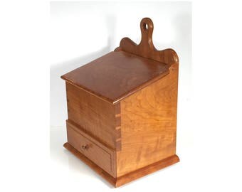 Primitive Folk Art Gray Magazine Rack Wall Box Custom Color