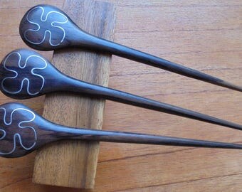 1 Prong Wooden Hair Sticks, Hair Pin, Hair Fork, Hair Accessories HS09
