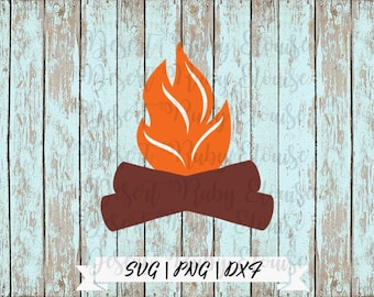 Campfire SVG / Multi-Color Campfire SVG / Easy to Use SVG / Camping svg / Camping Shirt Design / Campfire Wood svg / campfire flame svg