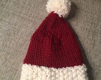 Baby Santa Hat, Hat, Baby Hat, Santa Hat, Photo Prop, Christmas Hat, Holiday Hat,