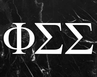 Phi Sigma Sigma Black Marble 3' x 5' Flag