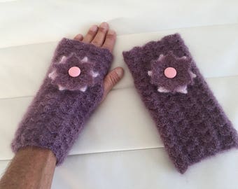 Mittens Heather mohair/silk yarn