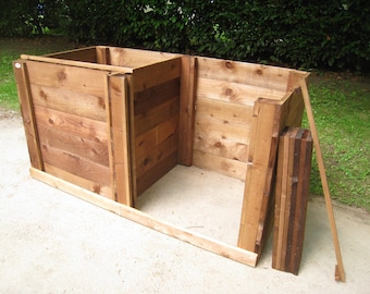 3 Bin Worm Composter Vermicomposter in beetle kill pine