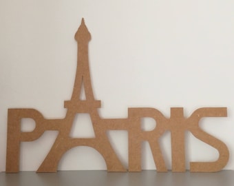 Large Paris Eiffel Tower long 70 cm x H 50 x H 20 cm support painting