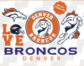Denver Broncos Svg, Denver Broncos vector, Denver Broncos clipart, Denver Broncos football, Denver Broncos DXF, PNG, EPS