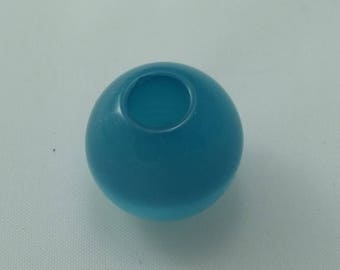 Round 20 mm bright turquoise polaris
