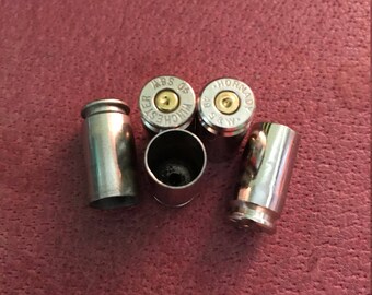 Reloading Brass, .40 S&W Nickel Bullet Shell Casings (100) pieces mixed head stamps. All Brass is cleaned and polished.