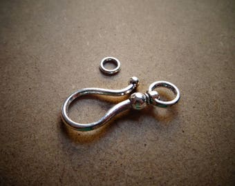 1 Toggle clasp for jewelry 15 * 38mm hook