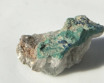 Rare cluster of Boleites on beautiful green matrix from Baja California, Mexico