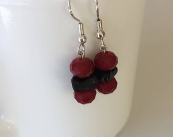 Ghana glass beads earrings
