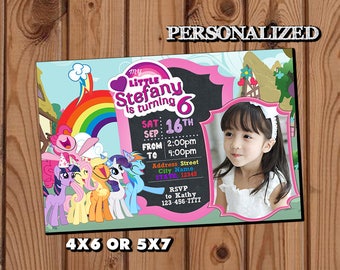 My Little Pony Invitation,My Little Pony Birthday Invitation,My Little Pony,My Little Pony Birthday Party,My Little Pony Birthday Invite