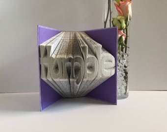 Humble - Folded Paper Book Art