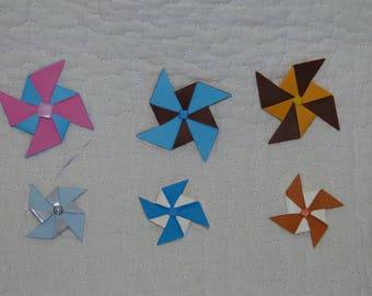 Entirely handmade paper pinwheels