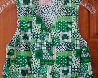 womens st patricks day vest