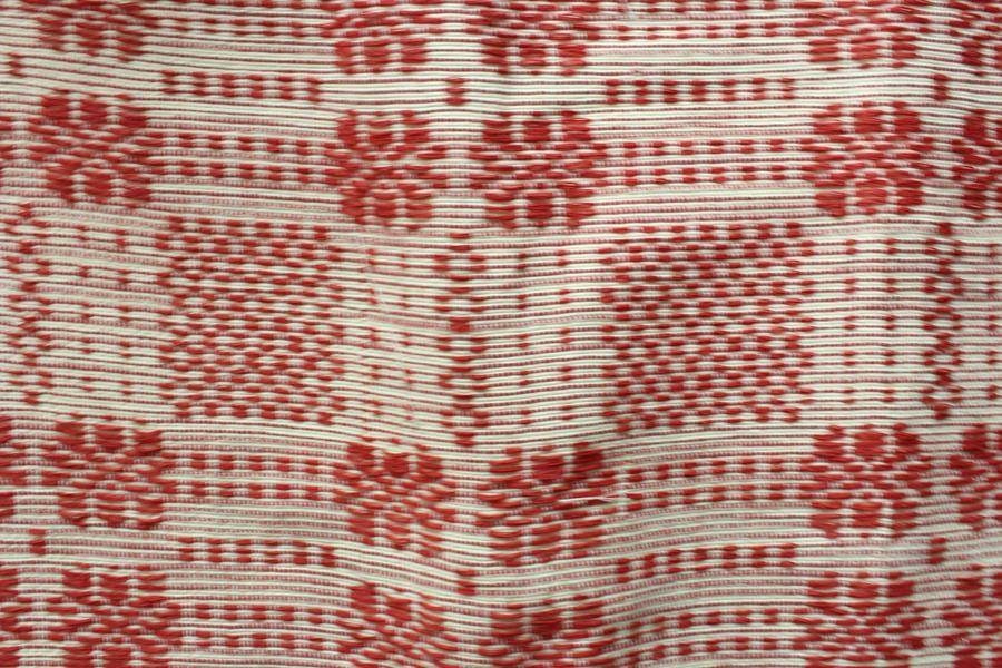 Handwoven Blanket from Ilocos Philippines Brocade Queen