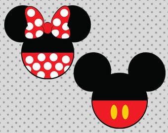 mickey minnie SVG, dxf, png, eps, mickey minnie cricut and silhouette cameo, minnie svg, mickey svg