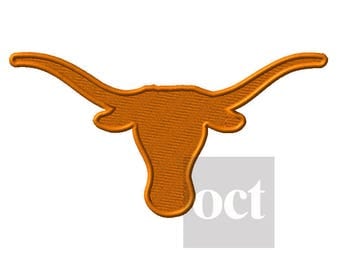 11 Size* Texas Longhorns Embroidery Designs Football Embroidery Designs PES Football Logo College Football - Instant Download