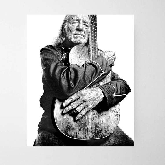 Willie Nelson Poster Willie Nelson Print Willie Nelson Photo