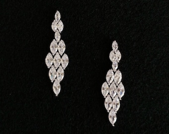 Princess Chandelier Gold Plated Earrings - Bara Boheme