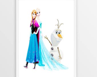 Frozen Elsa Print Wall Art Disney