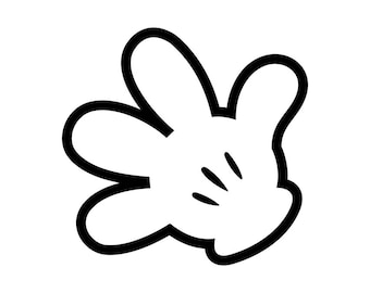 Download Mickey hands vector | Etsy