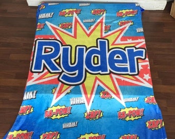 Superhero Blanket | Etsy